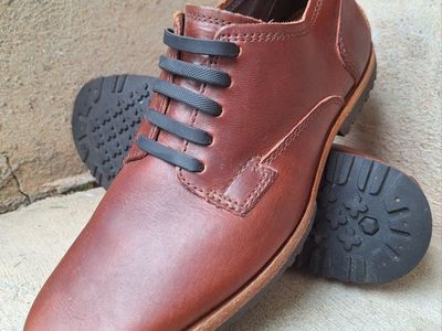 Nice Mens US-8 Timberland Boot Company Bardstown Oxford Brown Leather Shoes
