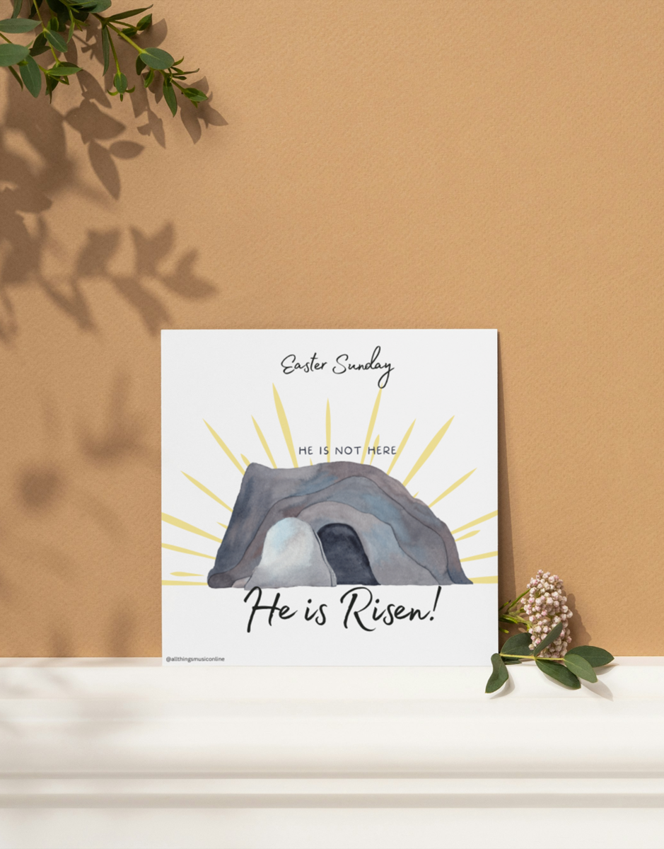 Celebrating a Christ-centered Easter - cards w/scriptures & music links