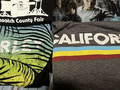 XL Graphic T-Shirt Bundle: Stranger Things, Hurley, Battle of the Bands & California (Size XL)