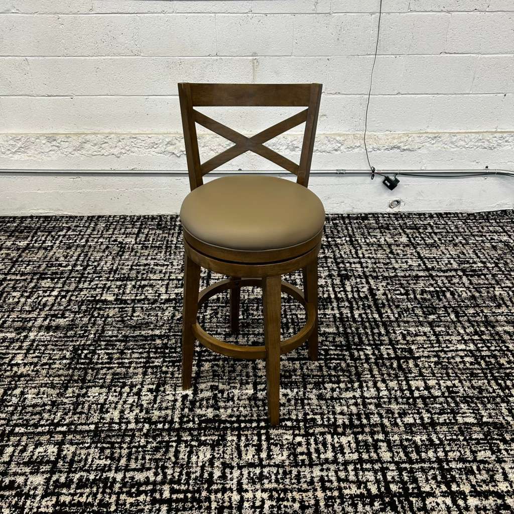 COSTCO GRACE BAR HEIGHT STOOL, BROWN!!