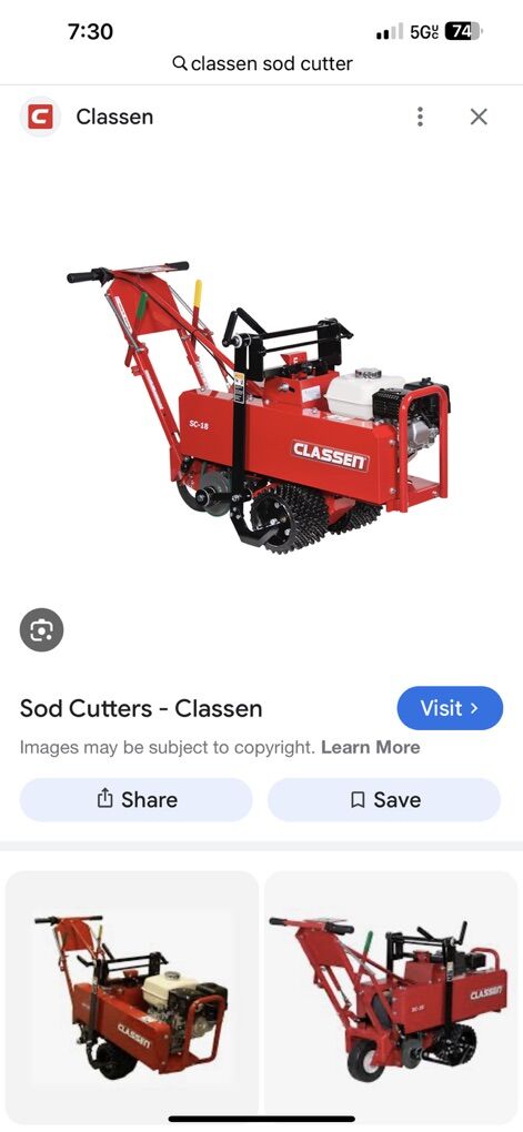Sod Cutter For Rent