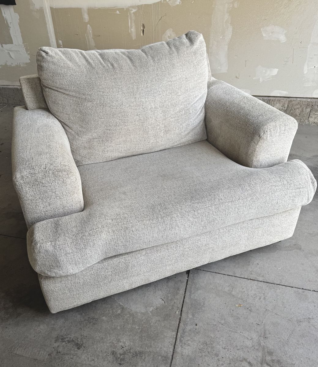 Large comfy armchair