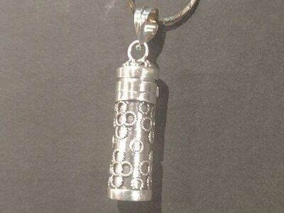 STERLING SILVER POISON TUBE PENDANT