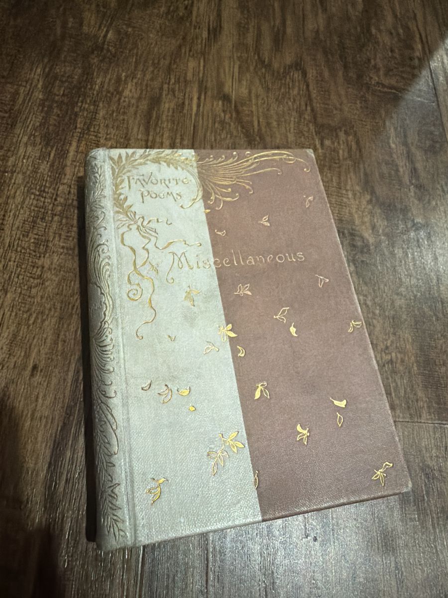Antique Book. Favorite Poems--1894.