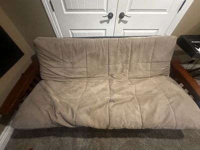 Super comfy futon - Convertible Sofa Bed with Wood Frame