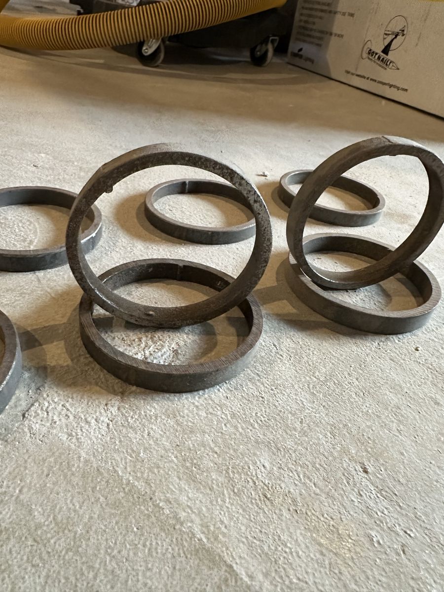 Metal rings for metal fence.