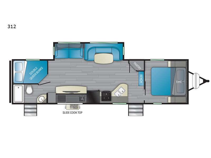 2021 Heartland Mallard 312 Bunkhouse|Front Bedroom|Outdoor Kitchen|Two Entry/Exit Doors|U Shaped Dinette