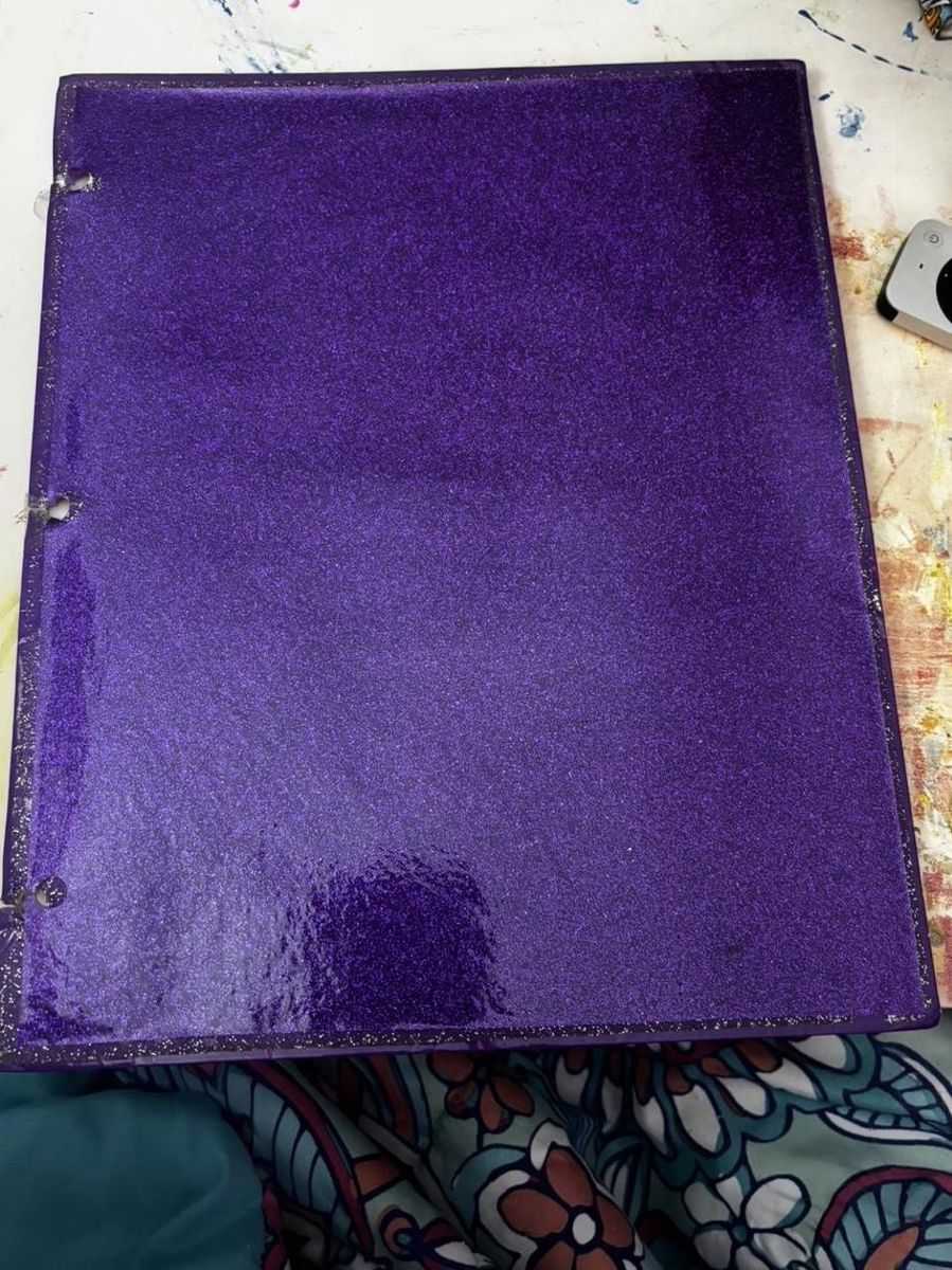 Continental Accessory Corp. University of Style Glitter Pocket Portfolio - Purple
