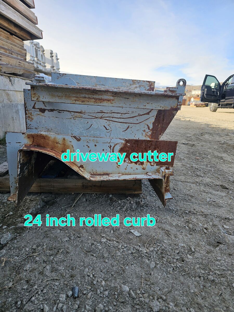 24-inch Rolled Curb Driver Cutter Good Condition – $1,000.00