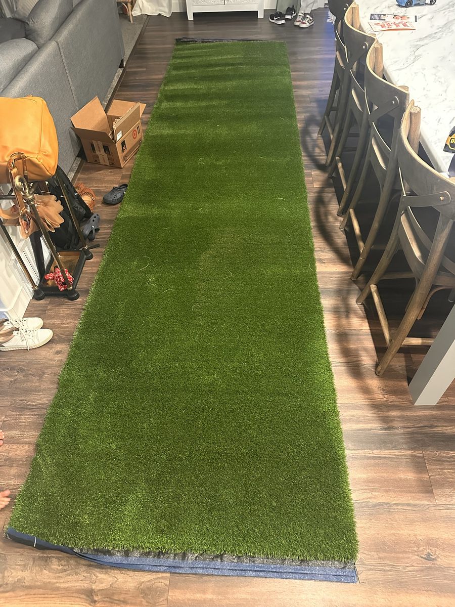 Artificial Turf Roll - Green Synthetic Grass -(46” x15’)