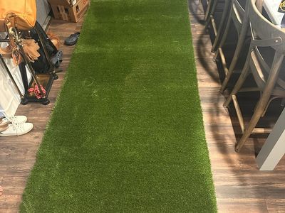 Artificial Turf Roll - Green Synthetic Grass -(46” x15’)
