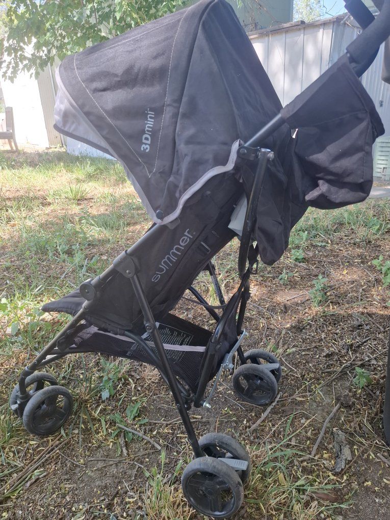 Summer Infant 3Dmini Convenience Stroller - Lightweight & Compact, Black