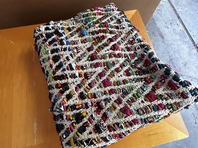 Colorful Hand-Woven Rag Rug Area Throw Accent Runner Mat Multicolor