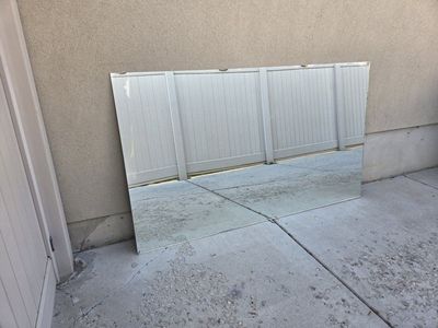 Large 6' x 3.5' Frameless Mirror