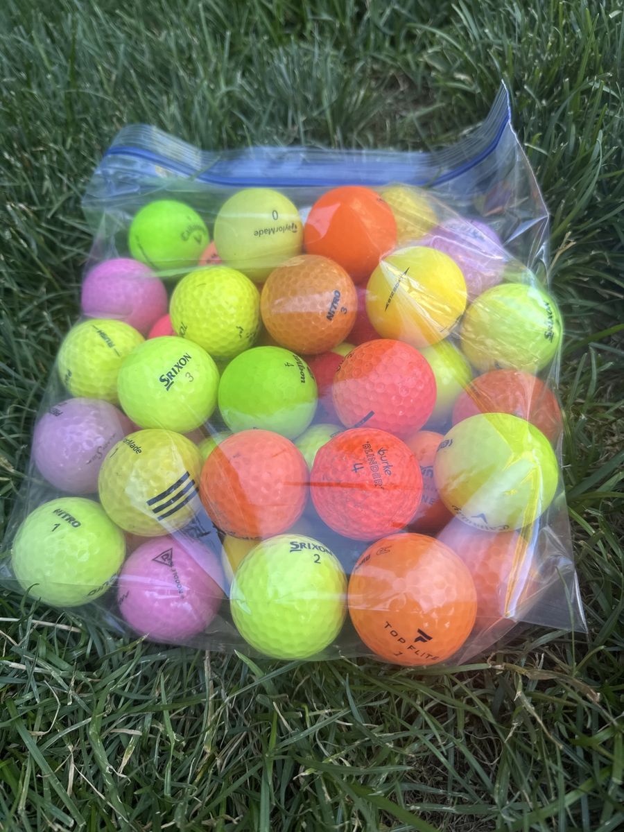 Assorted Used Golf Balls - TaylorMade, Srixon, Nitro & More 40 count