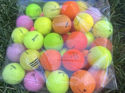 Assorted Used Golf Balls - TaylorMade, Srixon, Nitro & More 40 count