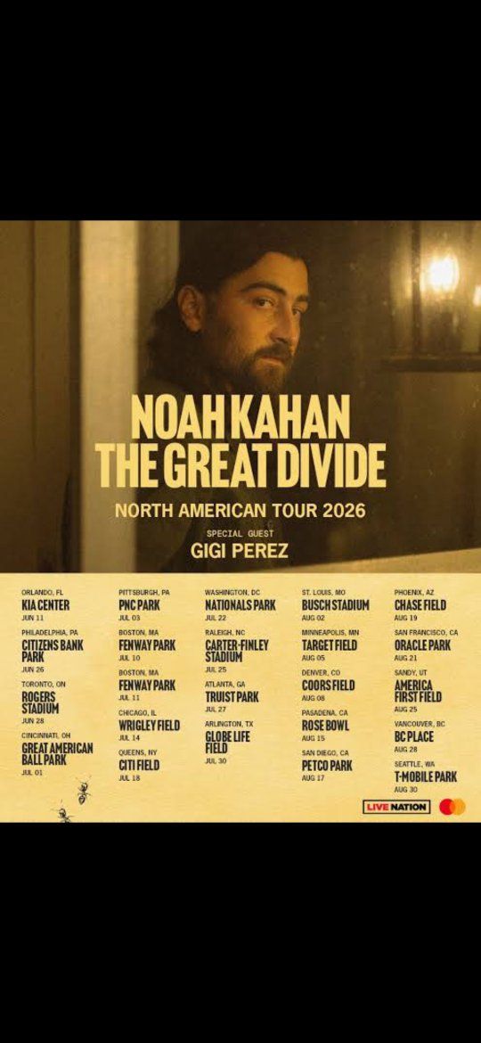 One Noah Kahan ticket 