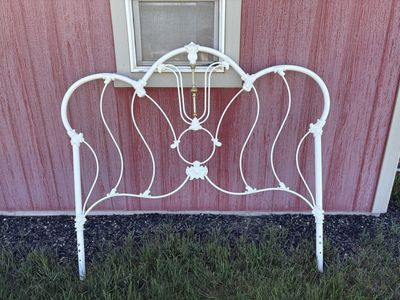 Victorian style queen headboard, and frame