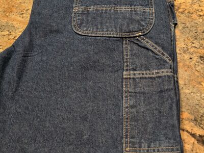 Carhartt Men's Flame-Resistant Signature Denim Dungaree