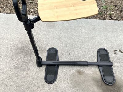 Stander Omni Tray Table & Stand Assist - Adjustable Bamboo Swivel Tray, Mobility Aid
