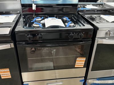NEW AMANA STAINLESS 4 BURNER GAS RANGE