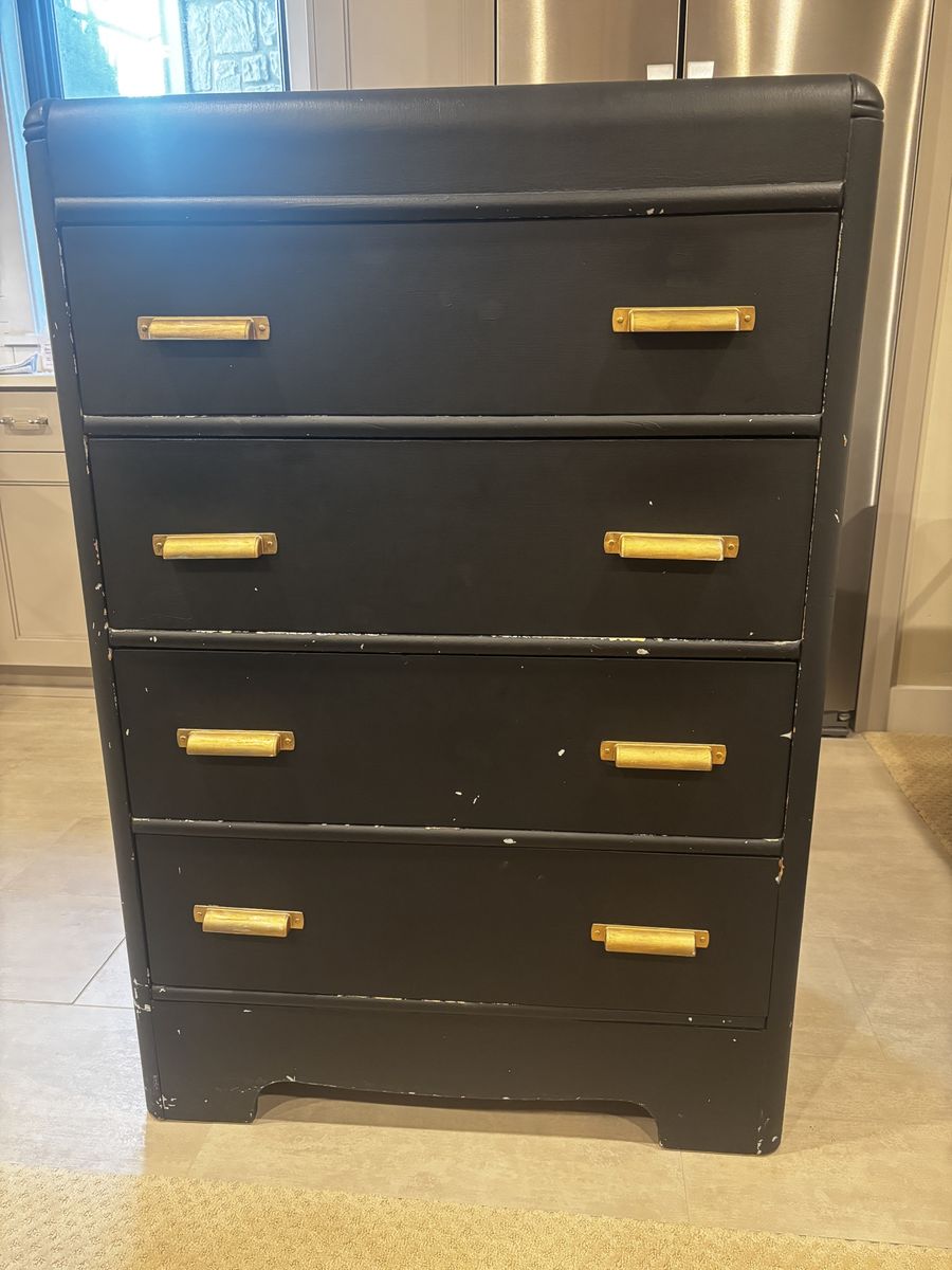 Vintage waterfall dresser