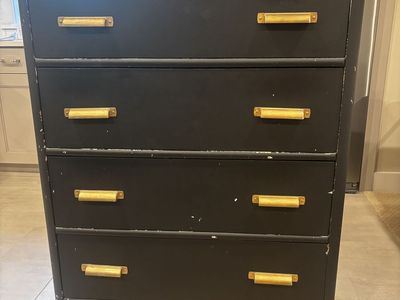 Vintage waterfall dresser