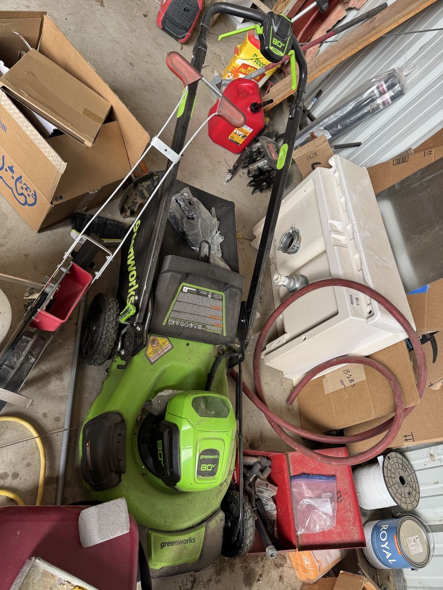 Greenworks Pro 80V Cordless Lawn Mower & Blower weed eater Combo (Used)
