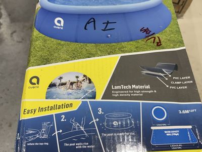 Avenli Prompt Set 12' x 36" Inflatable Round Above Ground Swimming Pool (New)