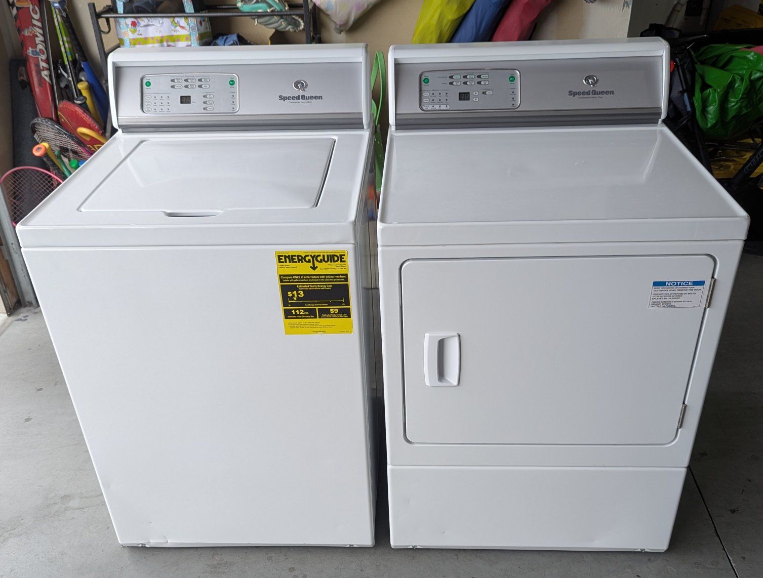 Speed Queen Washer & Gas Dryer