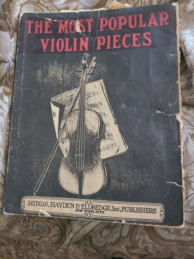 The Most Popular Violin Pieces - Vintage Sheet Music Book