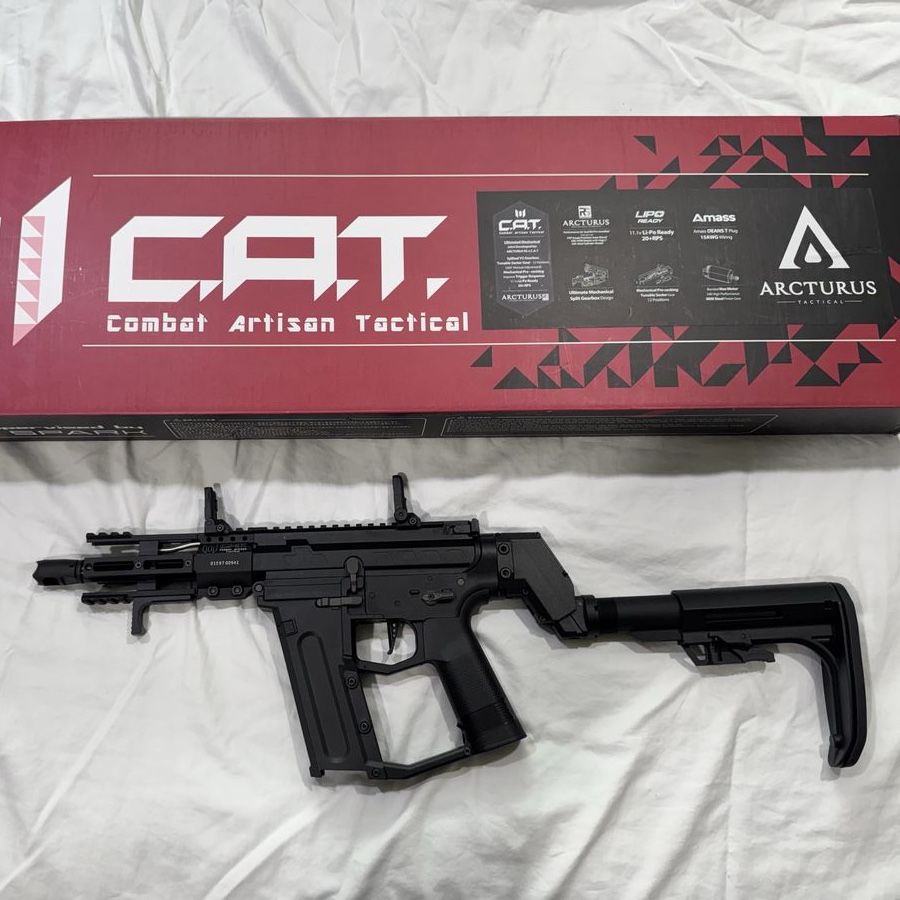 Arcturus X C.A.T. Airsoft Rifle with Original Packaging and Accessories