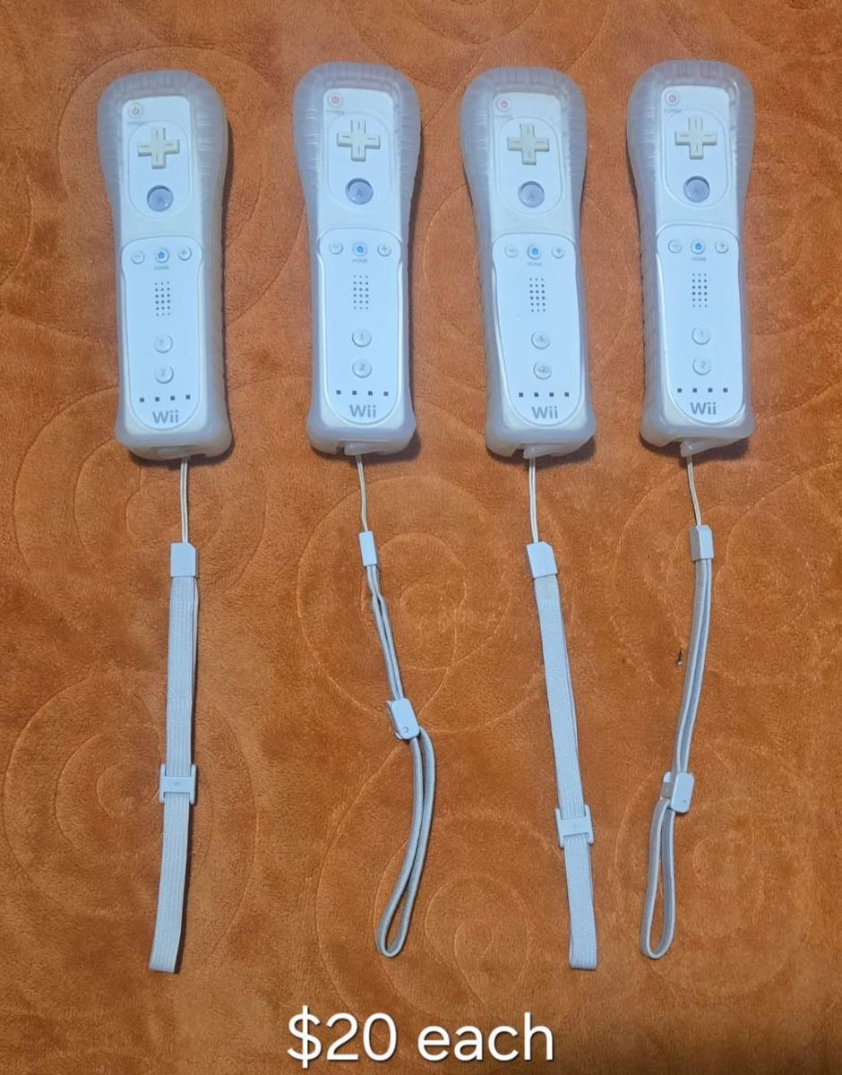 Nintendo Wii controllers with covers $20 each! trades considered!