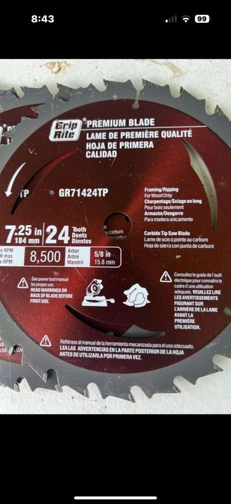 ( 14 ) NEW Grip Rite Saw Blades