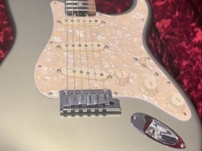 Fender American Elite Stratocaster Electric Guitar - Jade Pearl with Rosewood Fretboard & Case