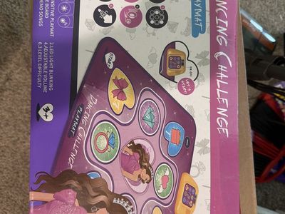 Dancing Challenge Playmat - Interactive LED Light Blinking Mat with Score Board & Music
