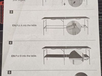 Portable Folding Utility Table bar with Carry Bag Skirts and Shelves