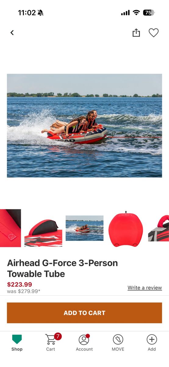 Airhead G force tube 3-person