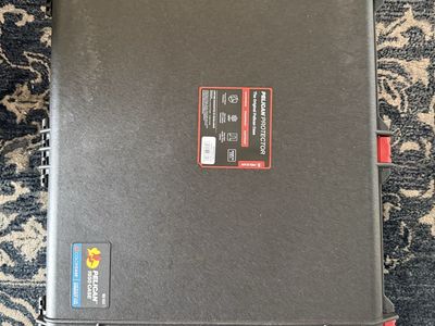 Brand New Pelican 1650 Protector Case - Black, Waterproof, Crushproof, Dustproof, Hard Rolling Case