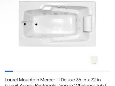 BRAND NEW Whirlpool Bathtub From Lowes