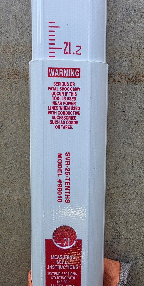 SECO SVR-25-Tenths Model 98010 Telescopic Leveling Rod 25ft w/ Case