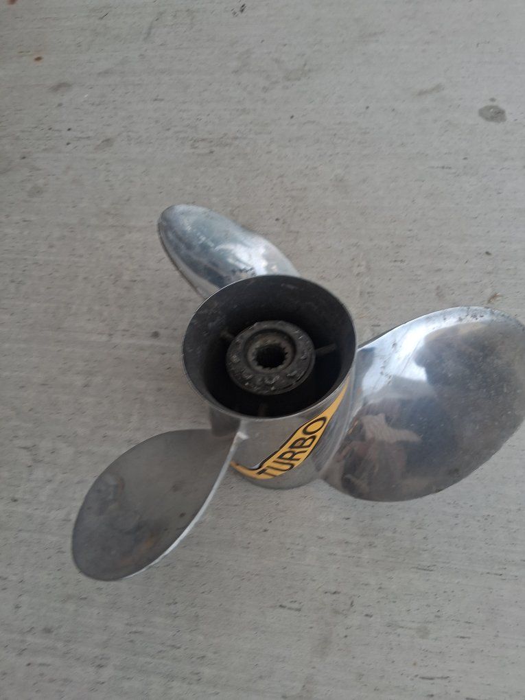 Turbo Stainless Steel 3-Blade Boat Propeller