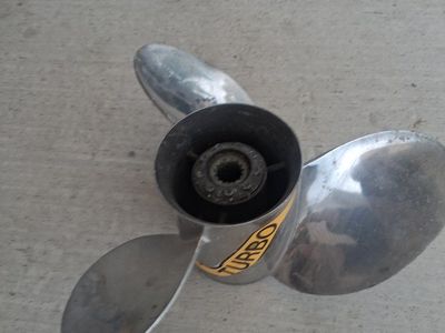 Turbo Stainless Steel 3-Blade Boat Propeller