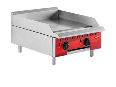 Avantco Chef Series 24" Natural Gas Countertop Griddle, 70,000 BTU