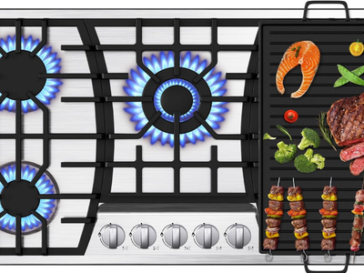 36 inch Gas Cooktop with Griddle