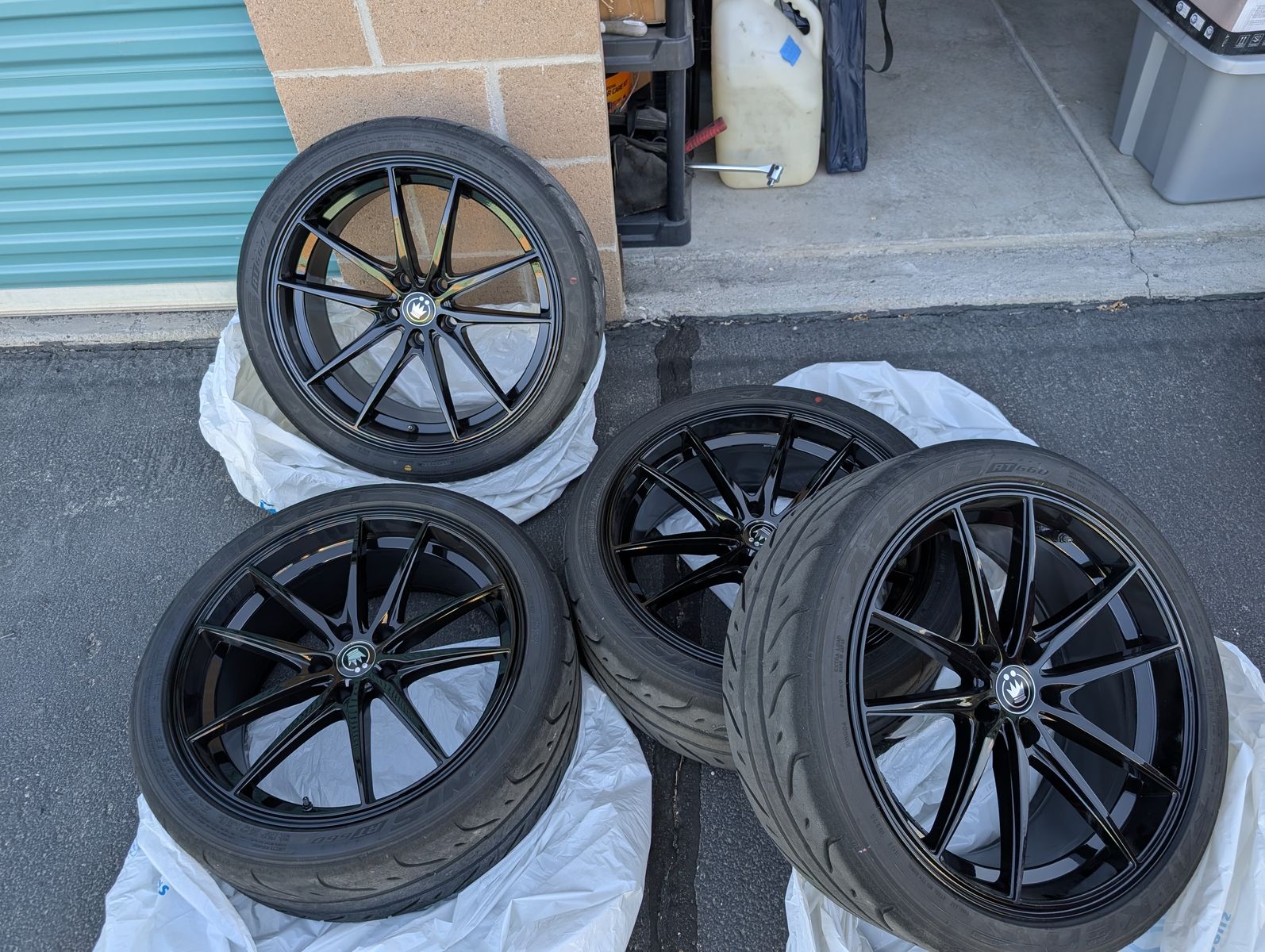 Falken Azenis RT660 245/35ZR19 Tire and Lightweight Wheel Set - Perfect for Tesla Model 3 Autocross