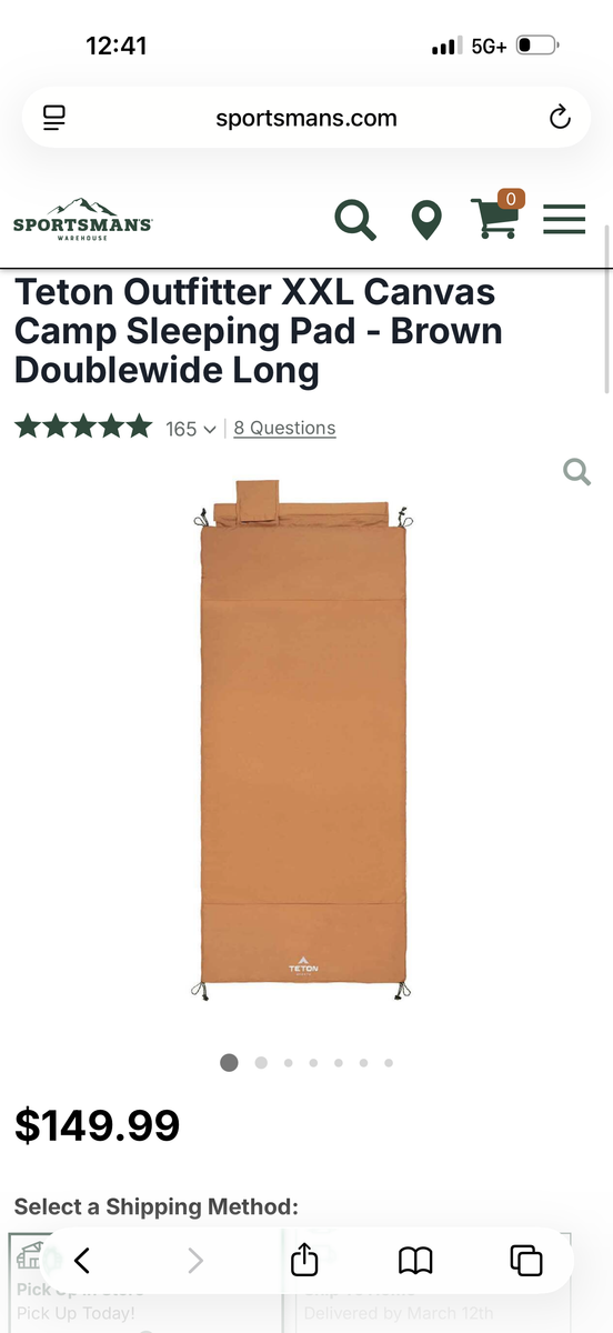 Pair of XXL Tenton Double Wide Camp Sleeping Pad