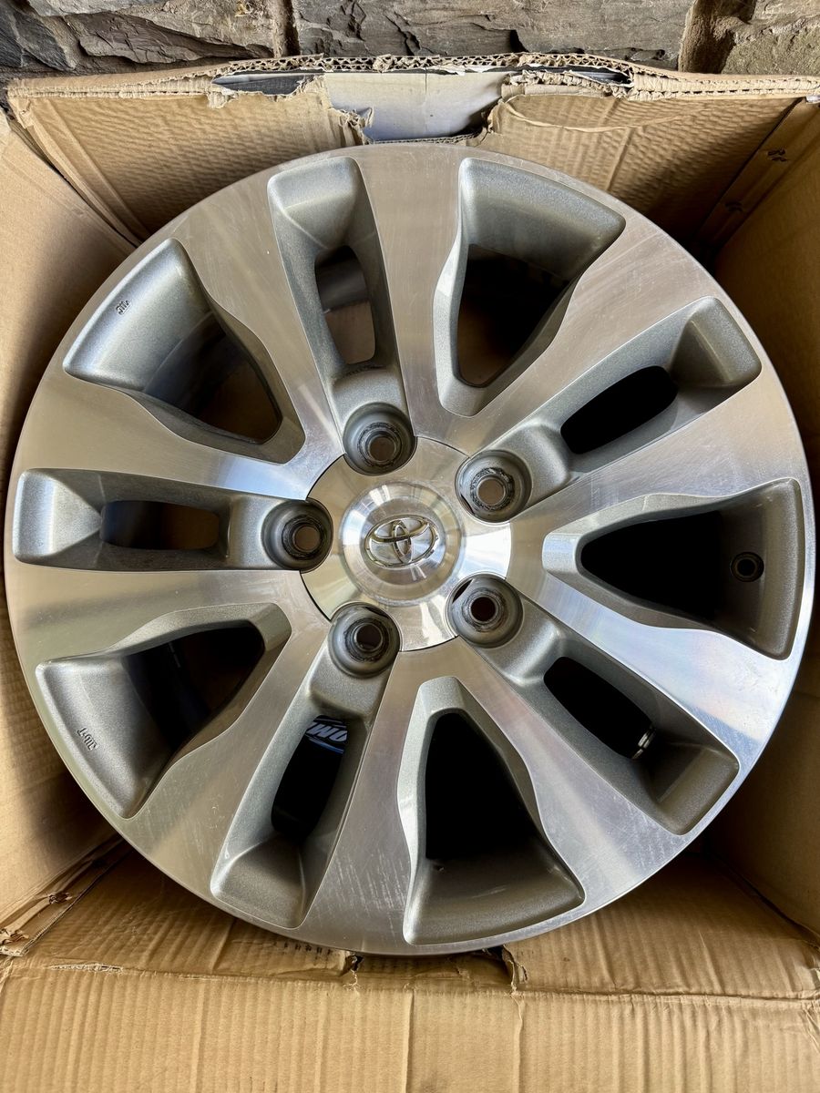 Toyota 20-inch x 8-inch, 5-spoke alloy rims Alloy Wheel Rims - 5-Spoke Silver - UsedGood Condition (Qty 4)