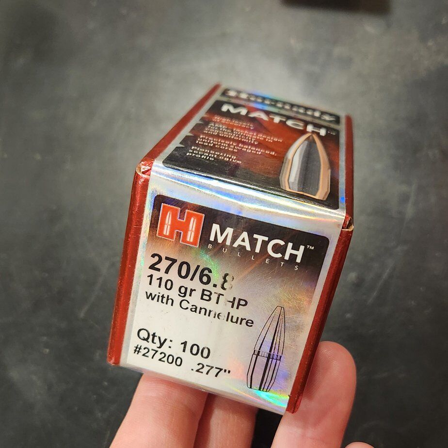 New Box of Hornady 270‑6.8mm .277 110 gr BTHP