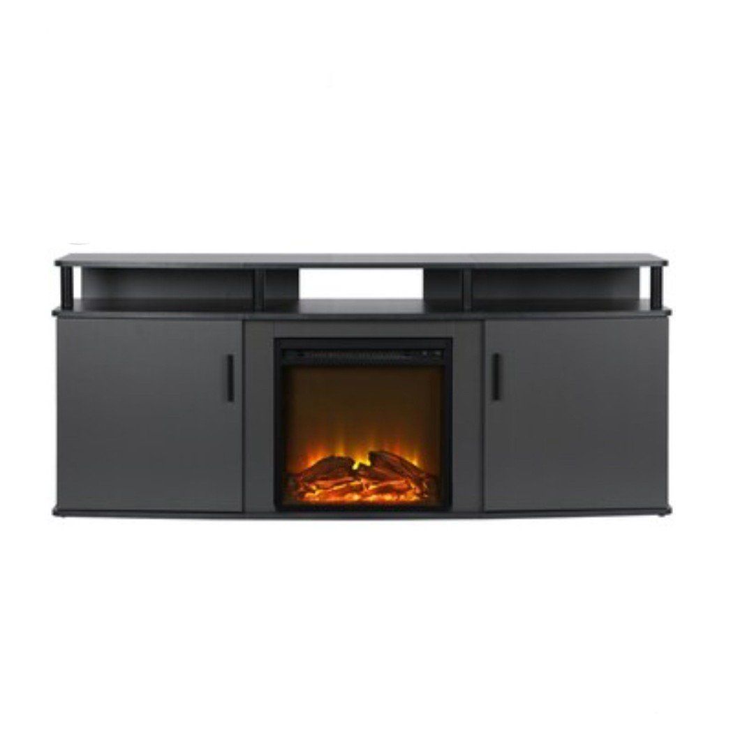 NEW- Ameriwood Home Carson Fireplace TV Stand